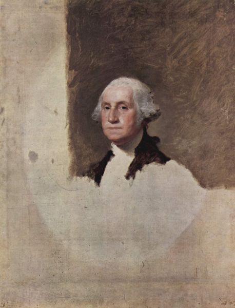 Gilbert Stuart Gilbert Stuart unfinished 1796 painting of George Washington oil painting picture